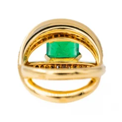 Bague Or jaune Emeraude
