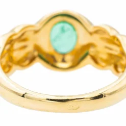 Bague Or jaune Emeraude