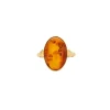 Bague or jaune et Ambre