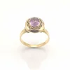 Bague Or Jaune et Améthyste