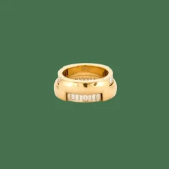 Bague or jaune et baguettes transformable