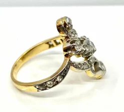 Bague Or jaune et blanc Diamants