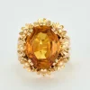 Bague or jaune et chrysobéryl