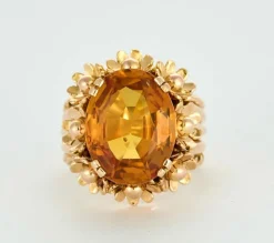 Bague or jaune et chrysobéryl