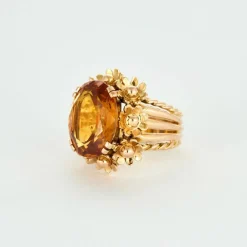 Bague or jaune et chrysobéryl