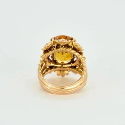 Bague or jaune et chrysobéryl