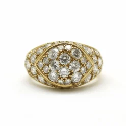 Bague or jaune et diamants