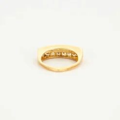 Bague or jaune et diamants