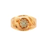 Bague or jaune et diamant