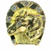 Bague or jaune et diamants , Fer à cheval