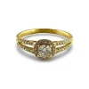 Bague or jaune et diamants