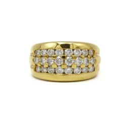 Bague or jaune et diamants