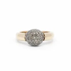 Bague or jaune et diamants