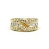 Bague or jaune et diamants