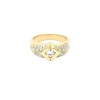 Bague or jaune et diamants