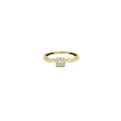 Bague OR JAUNE et DIAMANTS