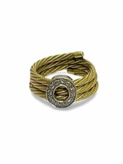 Bague or jaune et diamants 0,12 ct