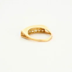 Bague or jaune et diamants