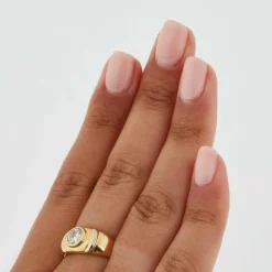 Bague or jaune et diamant taille ancienne