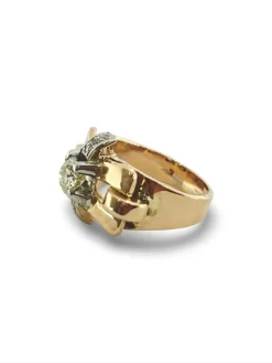 Bague or jaune et diamants