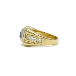 Bague or jaune et diamants