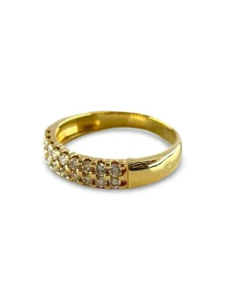 Bague or jaune et diamants 0,27