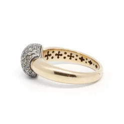 Bague or jaune et diamants