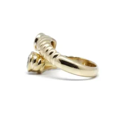 Bague or jaune et diamants
