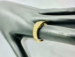 Bague or jaune et diamant