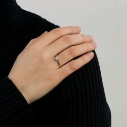 Bague OR JAUNE et DIAMANTS