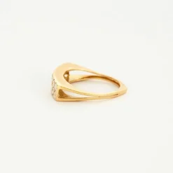 Bague or jaune et diamants