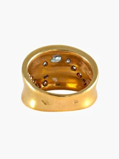 BAGUE OR JAUNE ET DIAMANTS