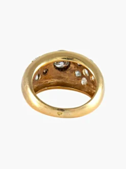 BAGUE OR JAUNE ET DIAMANTS