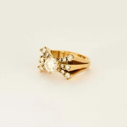Bague or jaune et Diamants