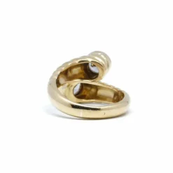 Bague or jaune et diamants