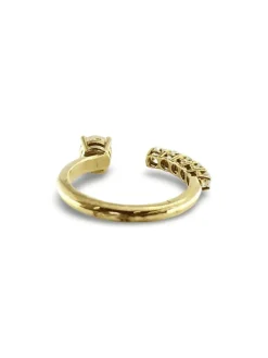 Bague or jaune et diamants 0,78ct