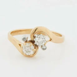 Bague or Jaune et Diamants
