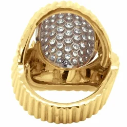 Bague or jaune et diamants