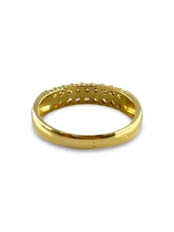 Bague or jaune et diamants 0,27