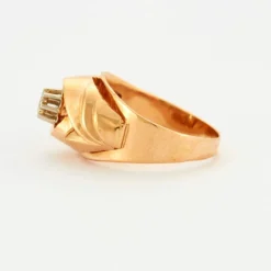 Bague or jaune et diamant