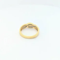 Bague or jaune et diamants