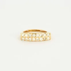 Bague or jaune et diamants