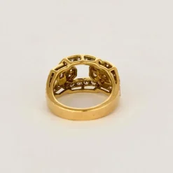 Bague or jaune et diamants