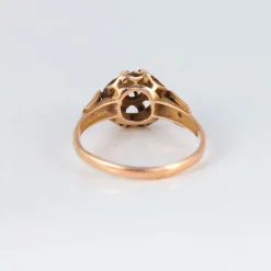 Bague or jaune et diamant