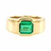 Bague Or Jaune et Emeraude