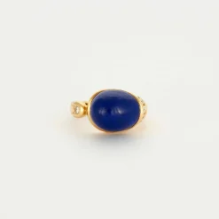 Bague or jaune et lapis lazuli