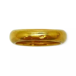 Bague or jaune et perle