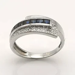 Bague Or jaune et Saphirs