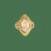 Bague or jaune goshenite