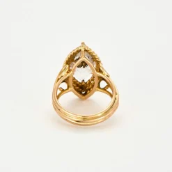 Bague or jaune goshenite